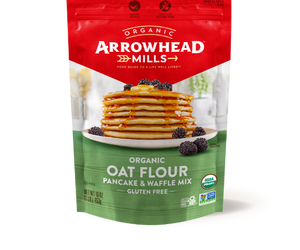 Arrowhead Mills: Organic Oat Flour Pancake Waffle Mix, 16 Oz