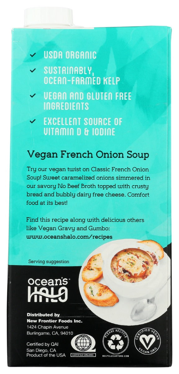 Oceans Halo: Organic No Beef Broth, 32 Oz