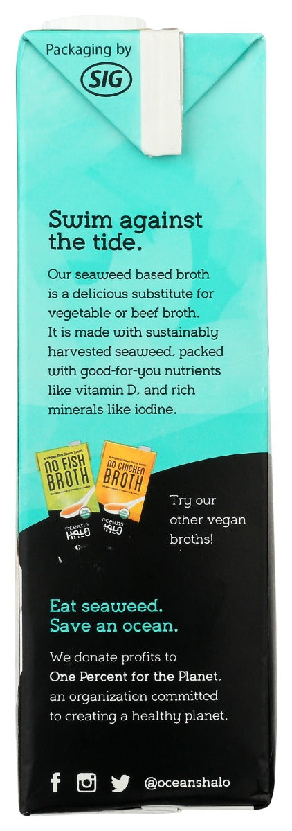 Oceans Halo: Organic No Beef Broth, 32 Oz