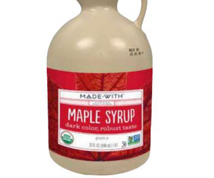 Made With: Organic Maple Syrup Amber Robust, 32 Oz