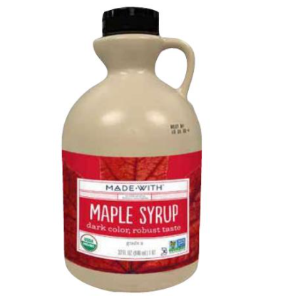 Made With: Organic Maple Syrup Amber Robust, 32 Oz