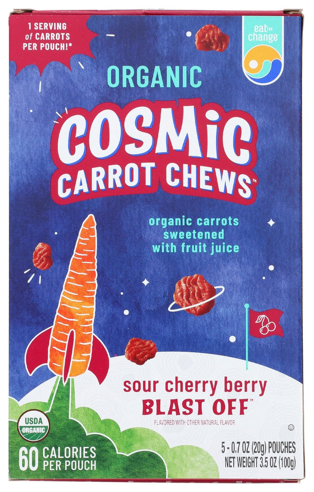 Eat The Change: Organic Sour Cherry Berry Cosmic Carrot Chews, 3.5 Oz