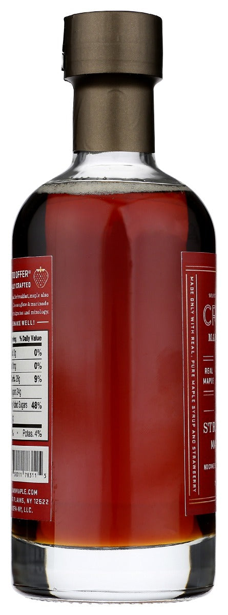 Crown Maple: Organic Strawberry Maple Syrup, 8.5 Fo