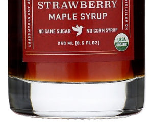 Crown Maple: Organic Strawberry Maple Syrup, 8.5 Fo