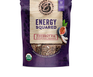 Organic Living Superfoods: Fig Coconut Energy Squares, 1.75 Oz