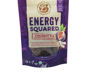 Organic Living Superfoods: Fig Coconut Energy Squares, 3.2 Oz