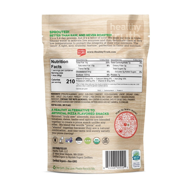 Organic Living Superfoods: Almonds Sprouted Pizz Org, 1.4 Oz