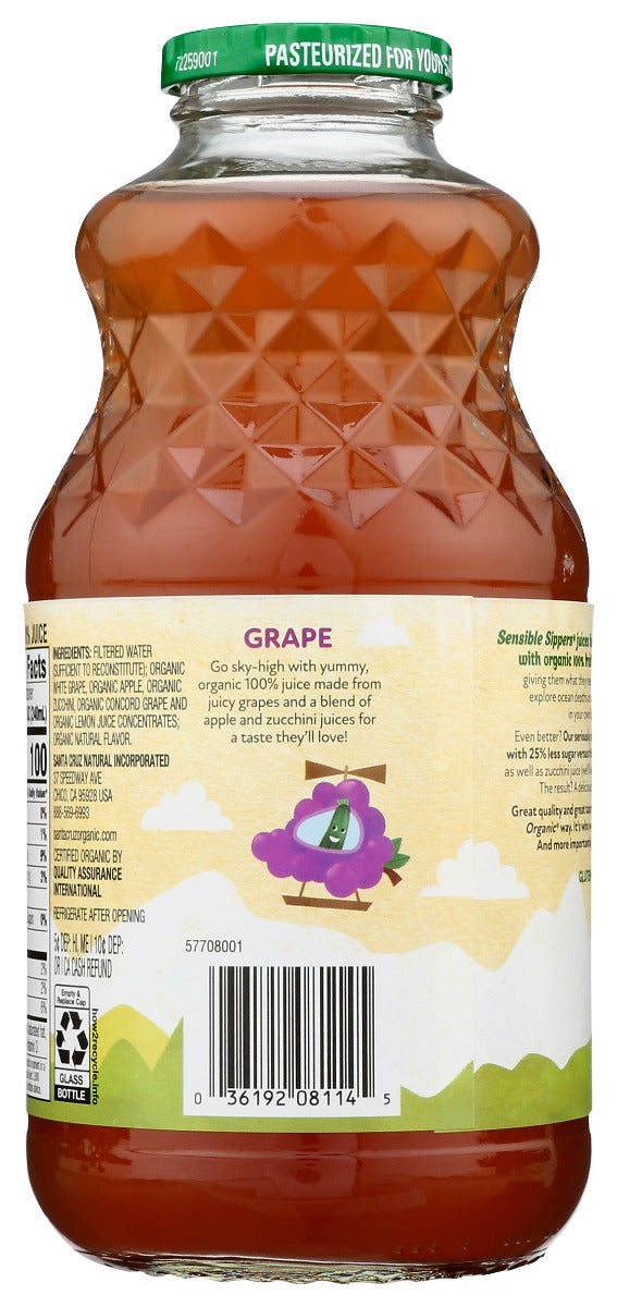 Santa Cruz: Organic Sensible Sippers Grape, 32 Fo