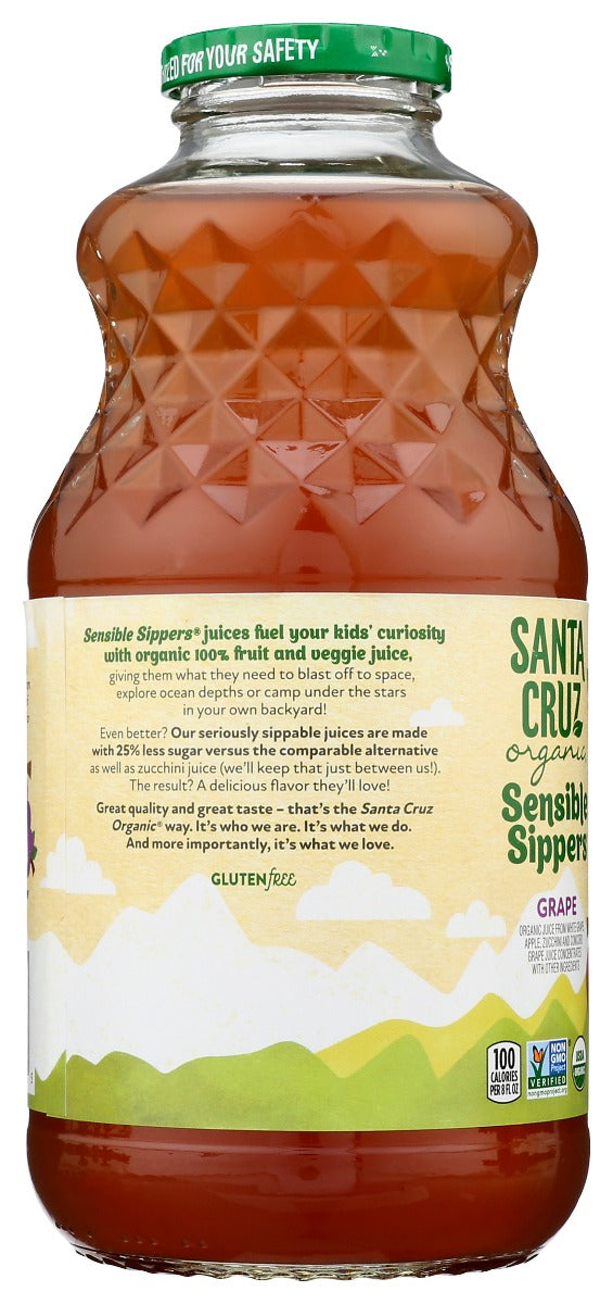 Santa Cruz: Organic Sensible Sippers Grape, 32 Fo