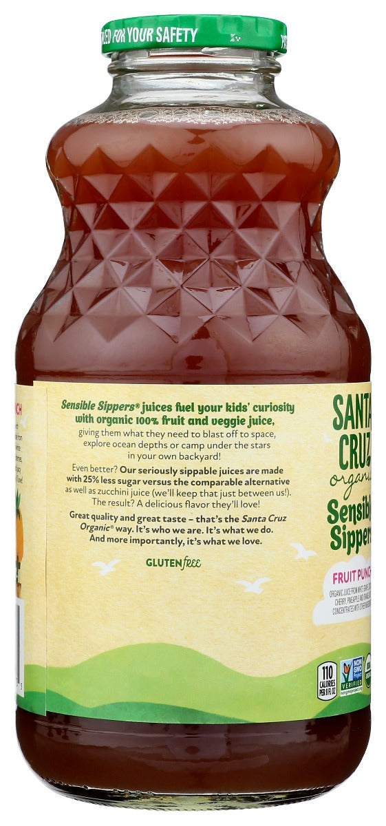 Santa Cruz: Organic Sensible Sippers Fruit Punch, 32 Fo