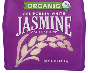 Lundberg: Organic Jasmine White Rice, 4 Lb