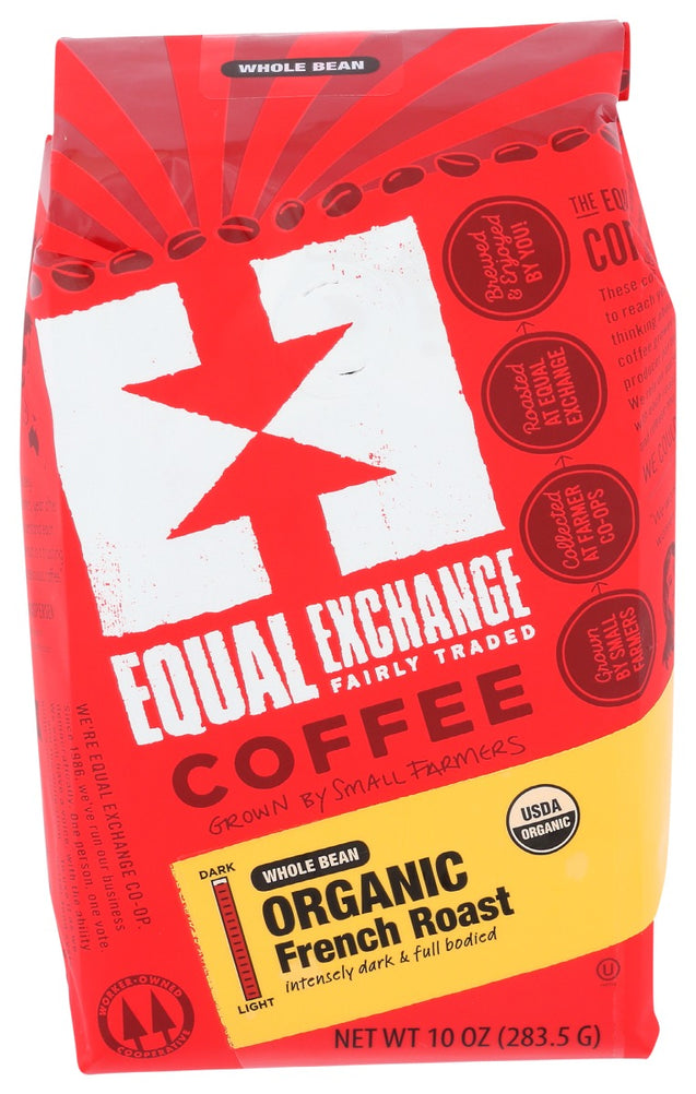 Equal Exchange: Coffee Whole Bean French Roast Organic, 10 Oz