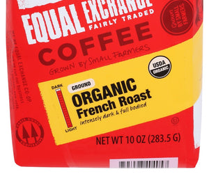 Equal Exchange: Coffee Ground French Roast Organic, 10 Oz