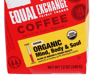 Equal Exchange: Coffee Ground Mind Body Soul Organic, 12 Oz