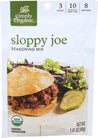 Simply Organic: Sloppy Joe Seasoning Mix, 1.41 Oz