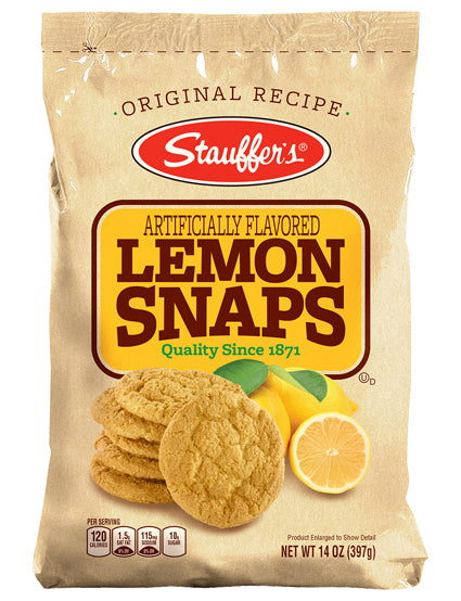 Stauffer: Cookie Lemon Snaps Original, 14 Oz