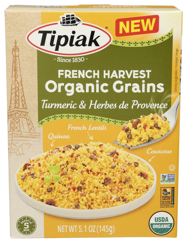 Tipiak: French Harvest Organic Grains Turmeric Herbes De Provence, 5.1 Oz