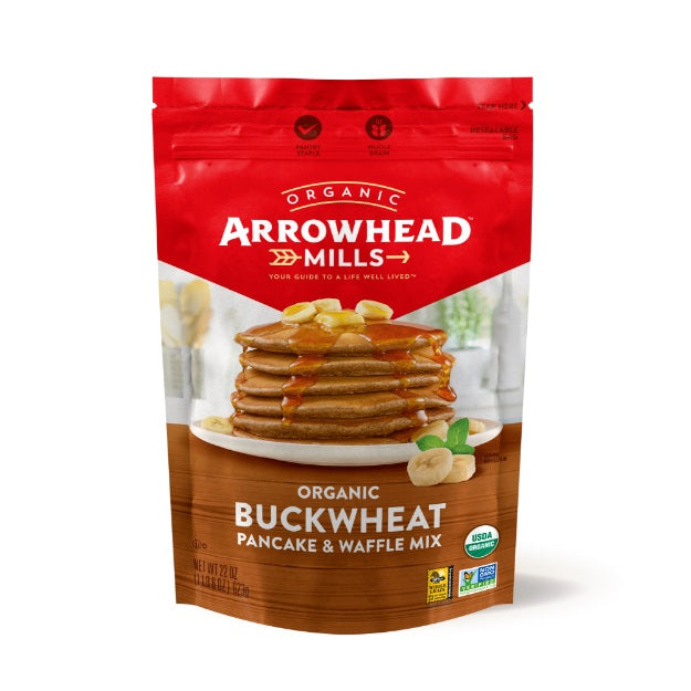 Arrowhead Mills: Organic Buckwheat Pancake Waffle Mix, 22 Oz