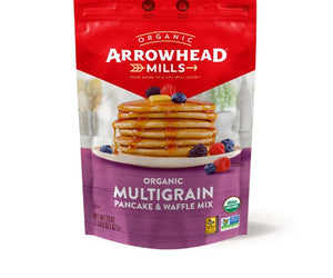Arrowhead Mills: Organic Multigrain Pancake Waffle Mix, 22 Oz