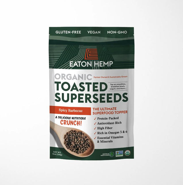 Eaton Hemp: Spicy Barbecue Organic Toasted Superseeds, 12 Oz