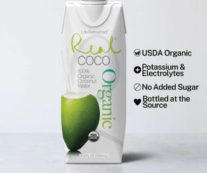Real Coco: Organic Pure Coconut Water, 16.9 Fo