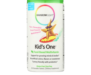 Rainbow Light Kids One Multistars Fruit Punch - 30 Chewable Tablets