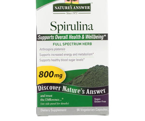 Nature's Answer Spirulina - 90 Capsules - RubertOrganics