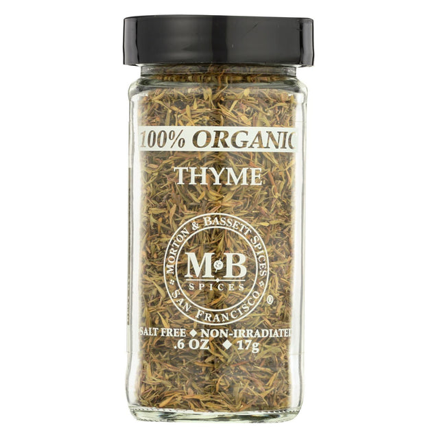 Morton And Bassett Thyme - Organic - Thyme - Case Of 3 - 0.9 Oz. - RubertOrganics