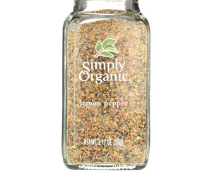 Simply Organic Lemon Pepper - Organic - 3.17 Oz