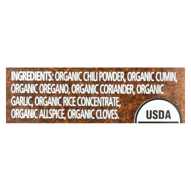 Simply Organic Chili Powder - Organic - 2.89 Oz