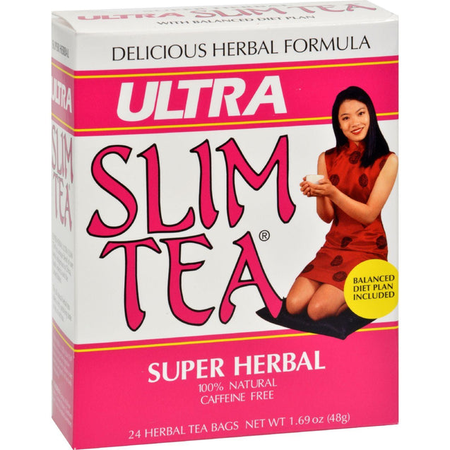 Hobe Labs Ultra Slim Tea Super Herbal - 24 Tea Bags - RubertOrganics