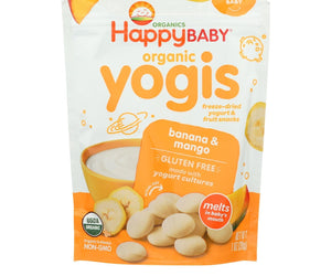 Happy Baby Happymelts Organic Yogurt Snacks For Babies And Toddlers Banana Mango - 1 Oz - Case Of 8 - RubertOrganics