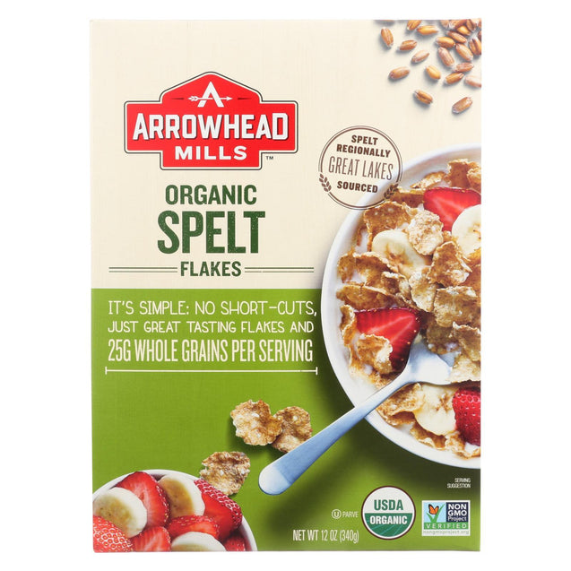 Arrowhead Mills - Organic Spelt Flakes - Case Of 12 - 12 Oz. - RubertOrganics