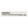 Lundberg Family Farms Organic California White Basmati Rice - Case Of 25 Lbs - RubertOrganics
