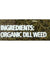 Simply Organic Dill Weed - Organic - .81 Oz