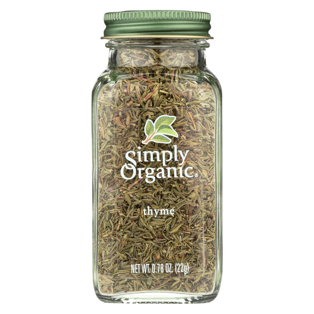 Simply Organic Thyme Leaf - Organic - Whole - Fancy Grade - .78 Oz