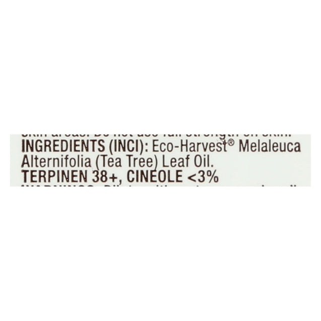 Desert Essence Tea Tree Oil - Eco Harvest - 2 Oz - RubertOrganics