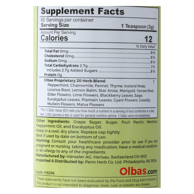 Olbas - Instant Herbal Tea - 7 Oz - RubertOrganics