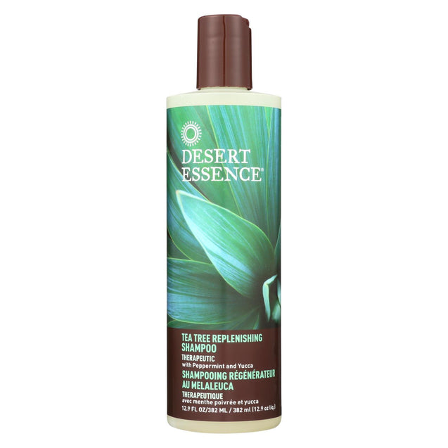 Desert Essence Replenishing Shampoo Tea Tree - 12.9 Fl Oz - RubertOrganics