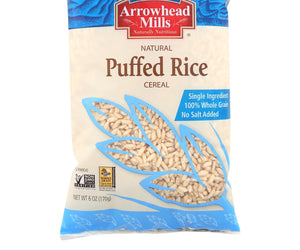 Arrowhead Mills - All Natural Puffed Rice Cereal - Case Of 12 - 6 Oz. - RubertOrganics