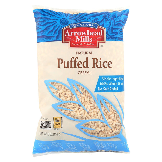 Arrowhead Mills - All Natural Puffed Rice Cereal - Case Of 12 - 6 Oz. - RubertOrganics