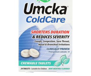 Nature's Way Umcka Coldcare Mint Chewable - 20 Count - RubertOrganics