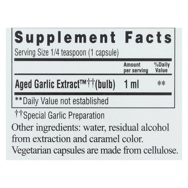 Kyolic Aged Garlic Extract Cardiovascular Liquid Vegetarian - 2 Fl Oz - RubertOrganics