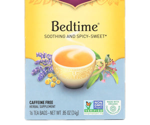 Yogi Bedtime Herbal Tea Caffeine Free Chamomile - 16 Tea Bags - Case Of 6