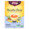 Yogi Organic Breathe Deep Herbal Tea Caffeine Free - 16 Tea Bags - Case Of 6