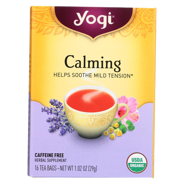 Yogi Organic Calming Herbal Tea - 16 Tea Bags - Case Of 6