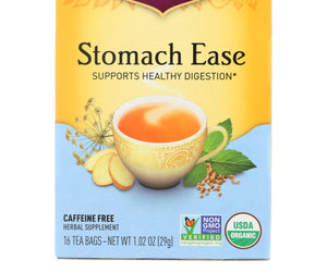 Yogi Organic Stomach Ease Herbal Tea - 16 Tea Bags - Case Of 6