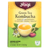 Yogi Herbal Green Tea Kombucha - 16 Tea Bags - Case Of 6