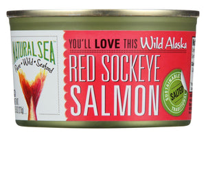 Natural Sea Wild Sockeye Salmon - Salted - 7.5 Oz. - RubertOrganics