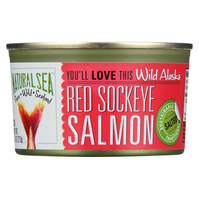 Natural Sea Wild Sockeye Salmon - Salted - 7.5 Oz. - RubertOrganics